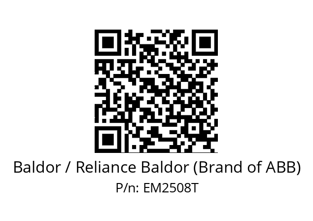 Motor  Baldor / Reliance Baldor (Brand of ABB) EM2508T