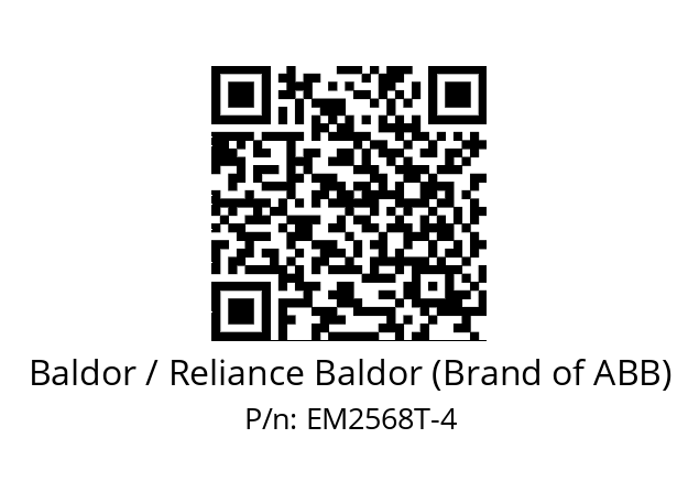 Motor  Baldor / Reliance Baldor (Brand of ABB) EM2568T-4