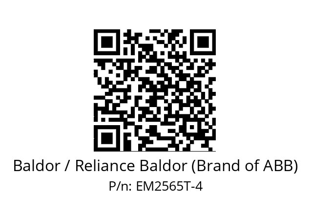 Motor  Baldor / Reliance Baldor (Brand of ABB) EM2565T-4