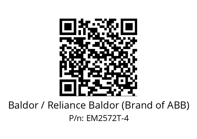 Motor  Baldor / Reliance Baldor (Brand of ABB) EM2572T-4