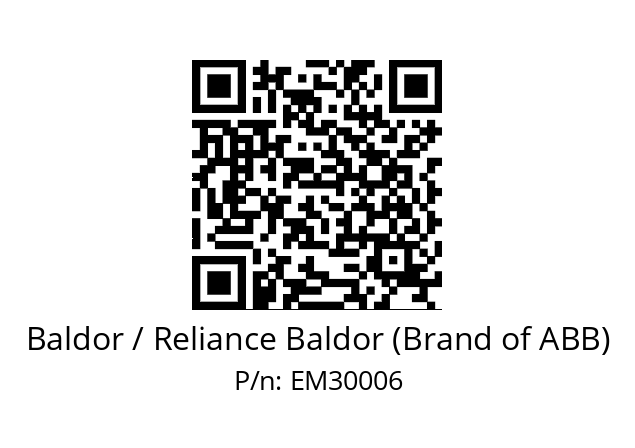 Motor  Baldor / Reliance Baldor (Brand of ABB) EM30006