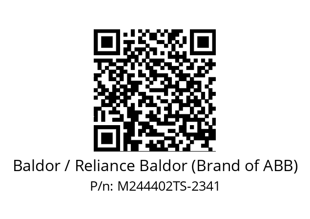 Motor  Baldor / Reliance Baldor (Brand of ABB) M244402TS-2341