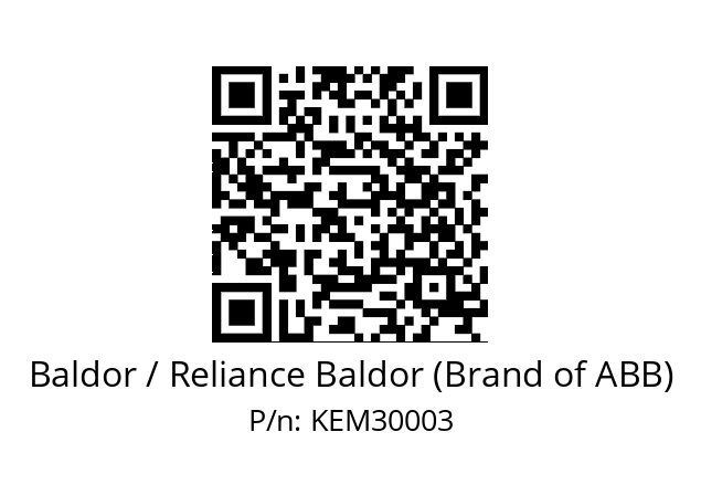 Motor  Baldor / Reliance Baldor (Brand of ABB) KEM30003