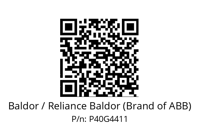 Motor  Baldor / Reliance Baldor (Brand of ABB) P40G4411