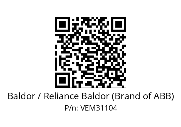 Motor  Baldor / Reliance Baldor (Brand of ABB) VEM31104