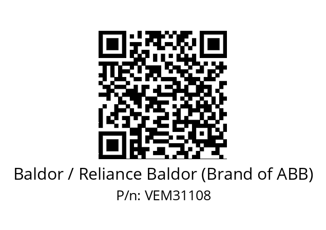 Motor  Baldor / Reliance Baldor (Brand of ABB) VEM31108