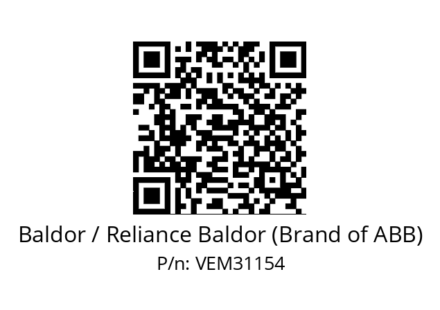 Motor  Baldor / Reliance Baldor (Brand of ABB) VEM31154