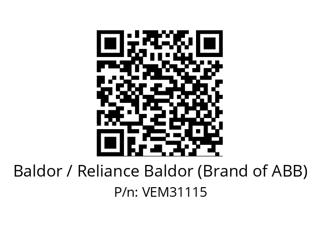 Motor  Baldor / Reliance Baldor (Brand of ABB) VEM31115