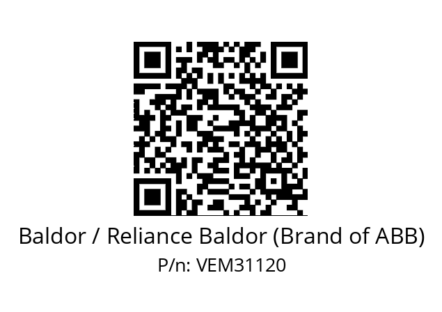 Motor  Baldor / Reliance Baldor (Brand of ABB) VEM31120