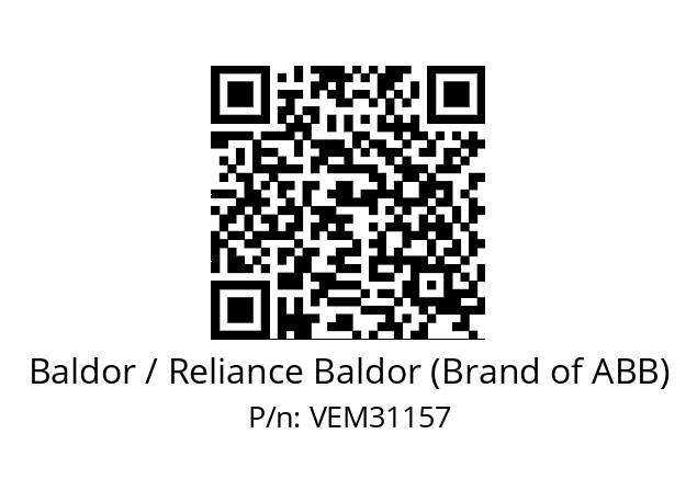 Motor  Baldor / Reliance Baldor (Brand of ABB) VEM31157