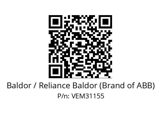 Motor  Baldor / Reliance Baldor (Brand of ABB) VEM31155