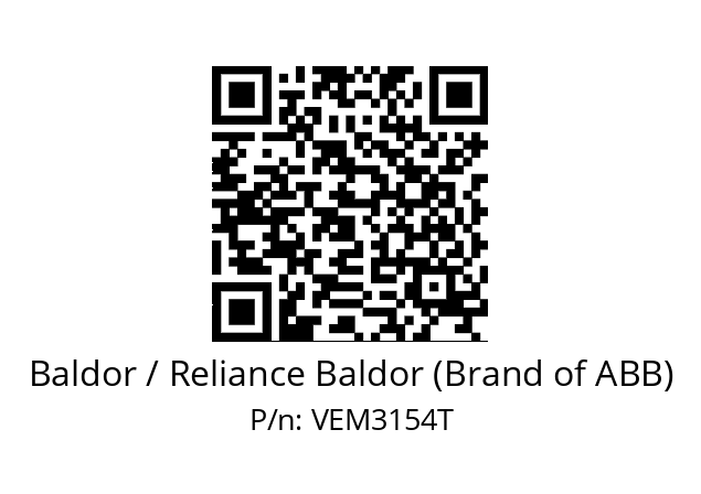 Motor  Baldor / Reliance Baldor (Brand of ABB) VEM3154T