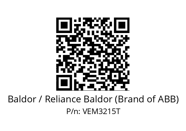 Motor  Baldor / Reliance Baldor (Brand of ABB) VEM3215T