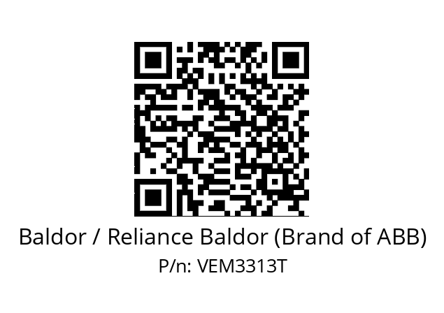 Motor  Baldor / Reliance Baldor (Brand of ABB) VEM3313T