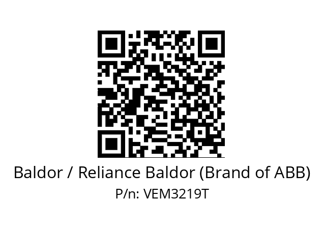 Motor  Baldor / Reliance Baldor (Brand of ABB) VEM3219T