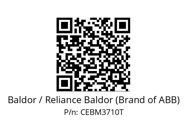 Motor  Baldor / Reliance Baldor (Brand of ABB) CEBM3710T