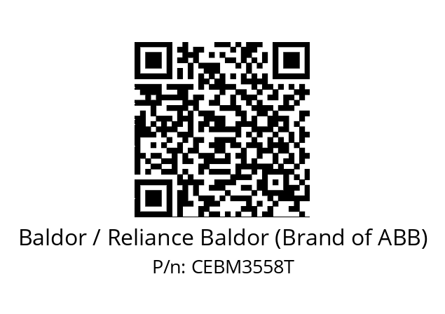 Motor  Baldor / Reliance Baldor (Brand of ABB) CEBM3558T