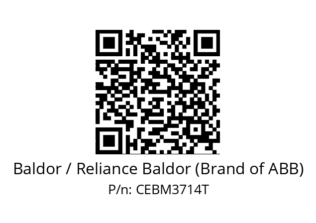 Motor  Baldor / Reliance Baldor (Brand of ABB) CEBM3714T