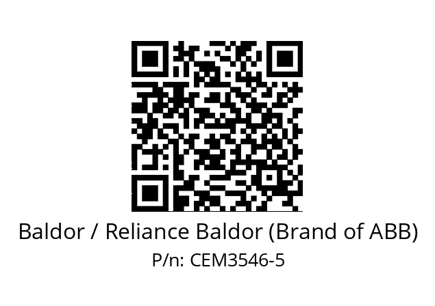 Motor  Baldor / Reliance Baldor (Brand of ABB) CEM3546-5