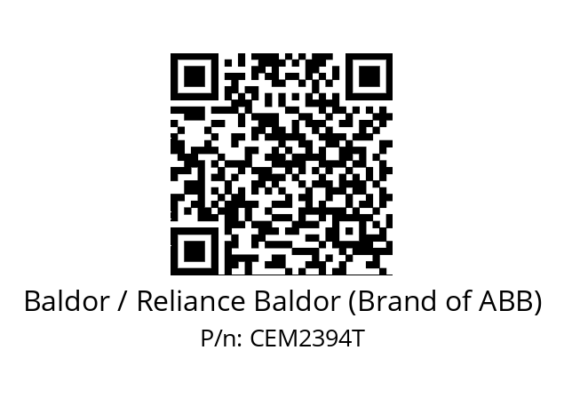 Motor  Baldor / Reliance Baldor (Brand of ABB) CEM2394T