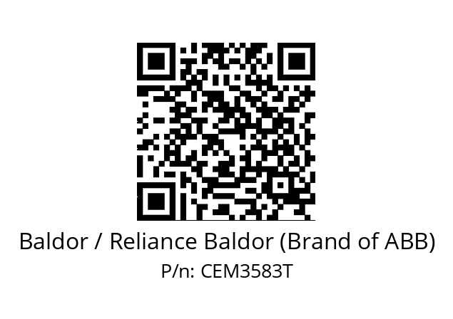 Motor  Baldor / Reliance Baldor (Brand of ABB) CEM3583T