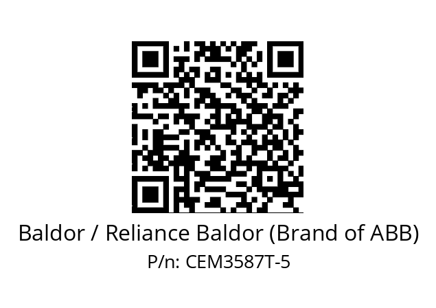 Motor  Baldor / Reliance Baldor (Brand of ABB) CEM3587T-5