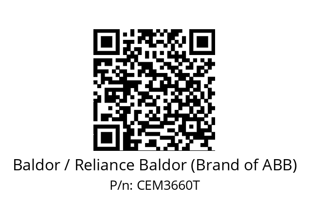 Motor  Baldor / Reliance Baldor (Brand of ABB) CEM3660T