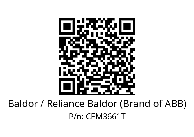 Motor  Baldor / Reliance Baldor (Brand of ABB) CEM3661T