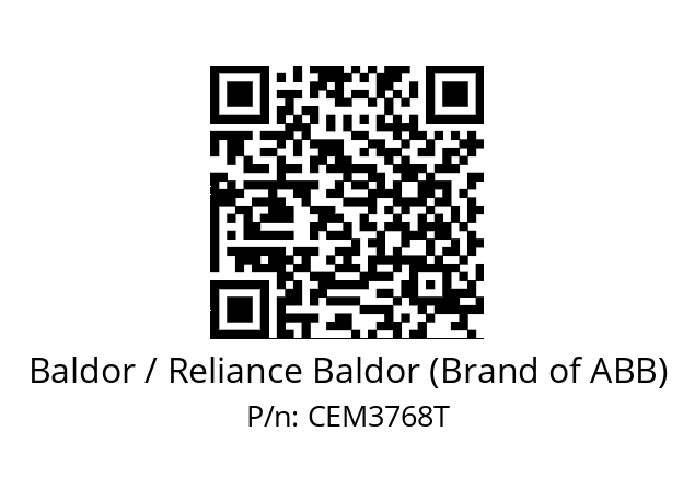 Motor  Baldor / Reliance Baldor (Brand of ABB) CEM3768T