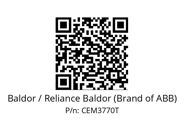 Motor  Baldor / Reliance Baldor (Brand of ABB) CEM3770T