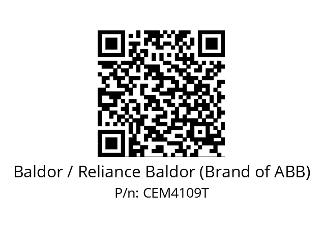 Motor  Baldor / Reliance Baldor (Brand of ABB) CEM4109T