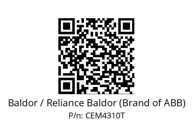 Motor  Baldor / Reliance Baldor (Brand of ABB) CEM4310T