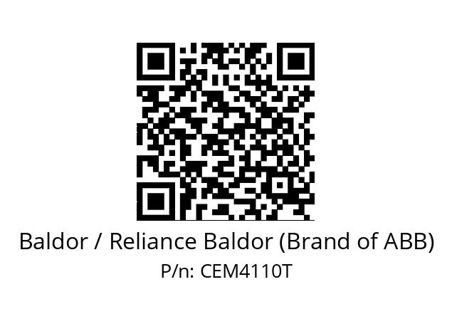 Motor  Baldor / Reliance Baldor (Brand of ABB) CEM4110T