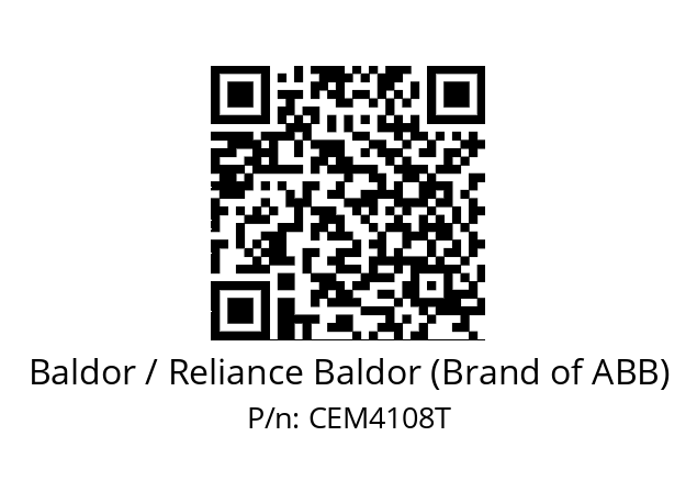 Motor  Baldor / Reliance Baldor (Brand of ABB) CEM4108T