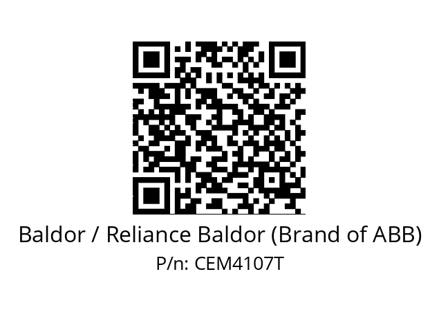 Motor  Baldor / Reliance Baldor (Brand of ABB) CEM4107T