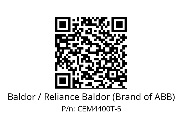 Motor  Baldor / Reliance Baldor (Brand of ABB) CEM4400T-5