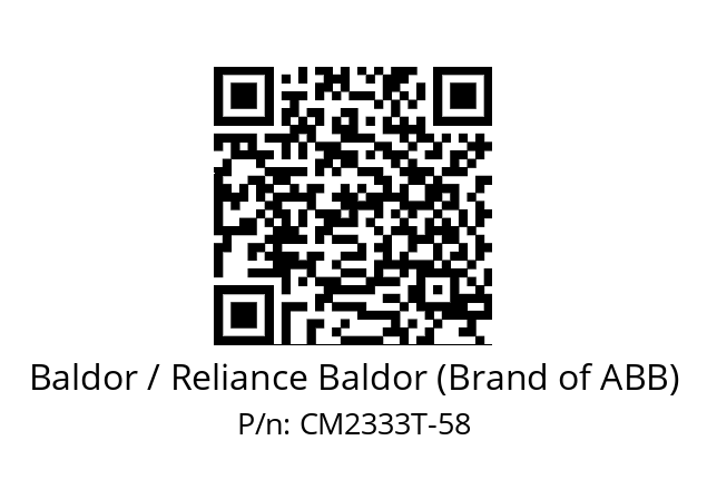 Motor  Baldor / Reliance Baldor (Brand of ABB) CM2333T-58