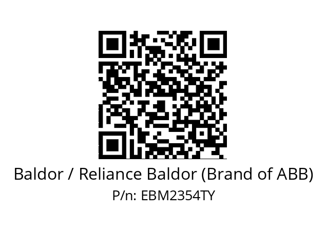 Motor  Baldor / Reliance Baldor (Brand of ABB) EBM2354TY