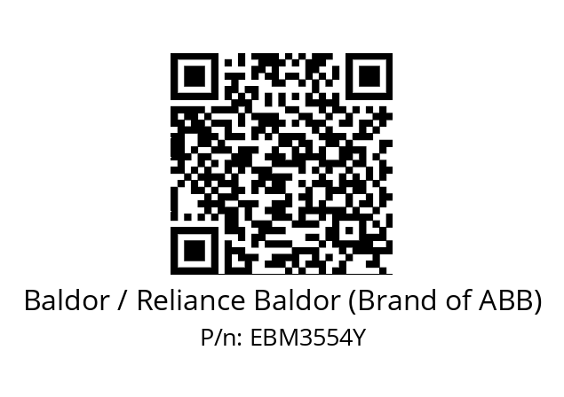 Motor  Baldor / Reliance Baldor (Brand of ABB) EBM3554Y