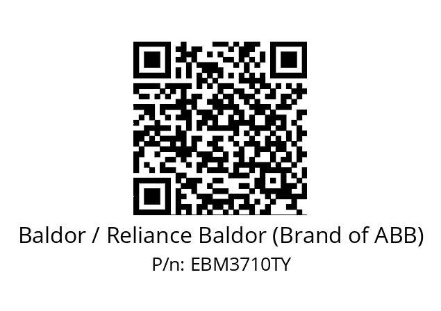 Motor  Baldor / Reliance Baldor (Brand of ABB) EBM3710TY