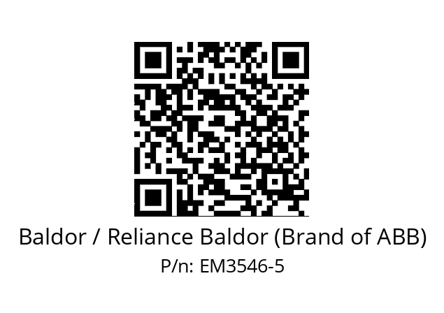 Motor  Baldor / Reliance Baldor (Brand of ABB) EM3546-5