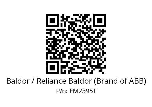 Motor  Baldor / Reliance Baldor (Brand of ABB) EM2395T