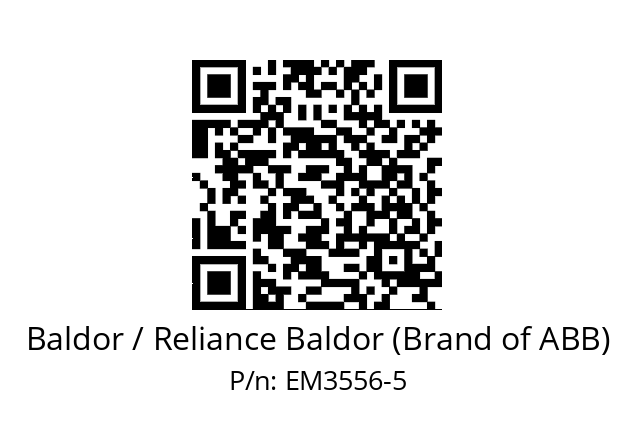 Motor  Baldor / Reliance Baldor (Brand of ABB) EM3556-5