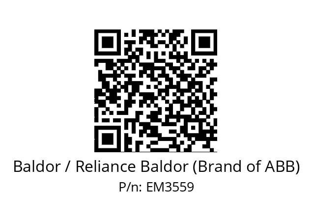 Motor  Baldor / Reliance Baldor (Brand of ABB) EM3559