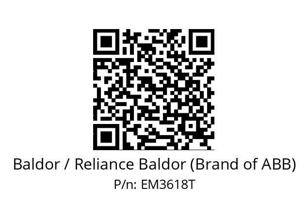 Motor  Baldor / Reliance Baldor (Brand of ABB) EM3618T