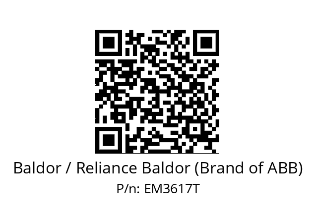 Motor  Baldor / Reliance Baldor (Brand of ABB) EM3617T