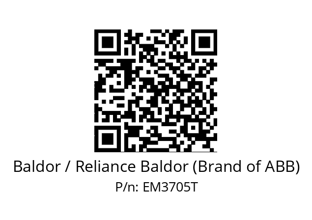 Motor  Baldor / Reliance Baldor (Brand of ABB) EM3705T