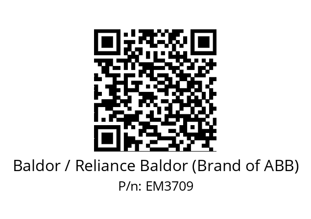 Motor  Baldor / Reliance Baldor (Brand of ABB) EM3709