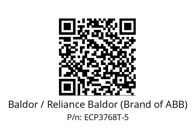 Motor  Baldor / Reliance Baldor (Brand of ABB) ECP3768T-5