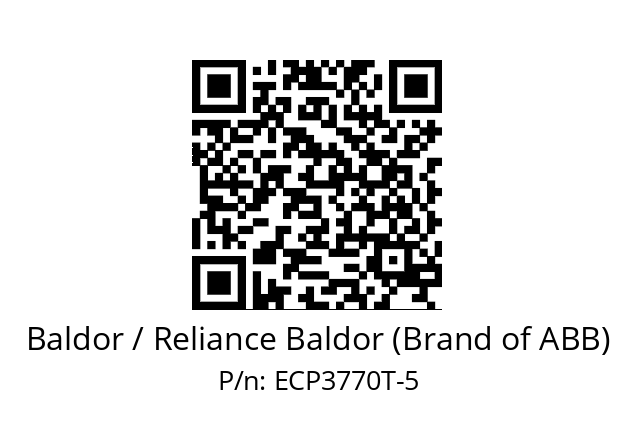 Motor  Baldor / Reliance Baldor (Brand of ABB) ECP3770T-5